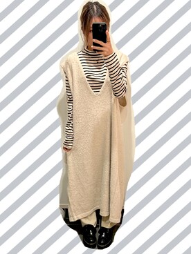 「CFT.（シフト）のアイテム（ワンピース/ドレス）」を使った、NOLU.(ノル)さん（レディース・153cm）の冬コーディネート