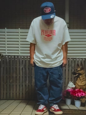 「NANGA（ナンガ）のアイテム」を使った、アウトドアーとミリタリーな48歳おじさんさん（メンズ・163cm）の春コーディネート