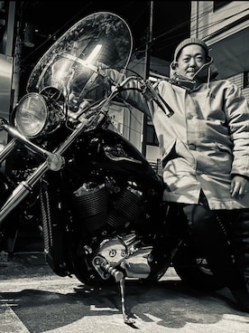 アウトドアーとミリタリーな48歳おじさんさん(メンズ・163cm)の冬コーディネート