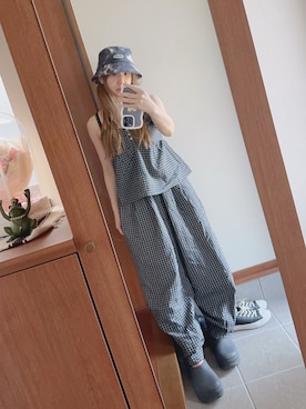 「アイテム（ハット）」を使った、ₐₙさん（レディース・160cm）の春コーディネート