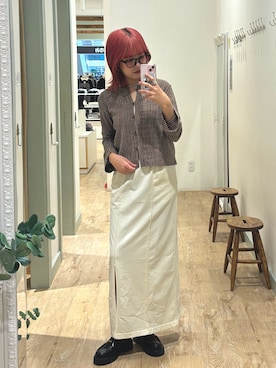 「RETRO GIRL（レトロガール）のアイテム（トップス）」を使った、ukiさん（レディース・160cm）の春コーディネート