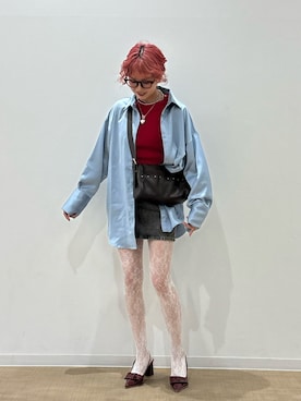 「RETRO GIRL（レトロガール）のアイテム（バッグ）」を使った、ukiさん（レディース・160cm）の春コーディネート