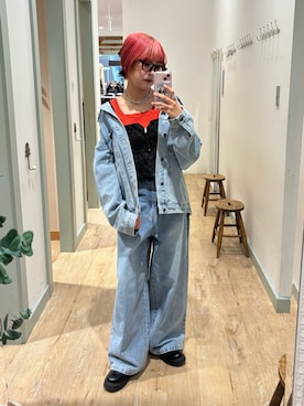 「RETRO GIRL（レトロガール）のアイテム（パンツ）」を使った、ukiさん（レディース・160cm）の春コーディネート