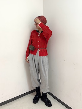 「RETRO GIRL（レトロガール）のアイテム（パンツ）」を使った、ukiさん（レディース・160cm）の春コーディネート