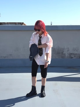 「RETRO GIRL（レトロガール）のアイテム（トップス）」を使った、ukiさん（レディース・160cm）の春コーディネート