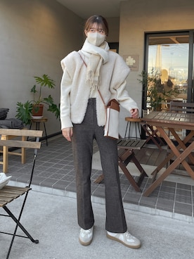 hasuneさん（レディース・164cm）の冬コーディネート