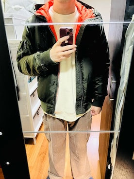 「:CHOCOOLATEのアイテム（ジャケット/アウター）」を使った、ㄒㄧㄠㄎㄜㄎㄜさん（メンズ・180cm）の冬コーディネート