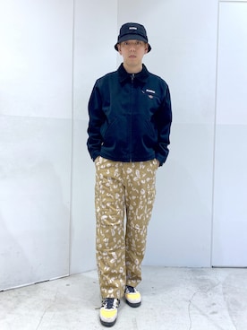 「アイテム（ブルゾン）」を使った、中山 麗士さん（メンズ・178cm・20代）の冬コーディネート
