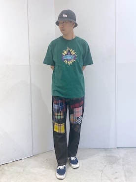 「アイテム（帽子）」を使った、中山 麗士さん（メンズ・178cm・20代）の夏コーディネート