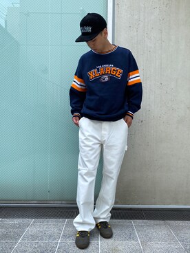 「アイテム（スウェット）」を使った、中山 麗士さん（メンズ・178cm・20代）の秋コーディネート