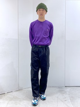 「アイテム（ニットキャップ/ビーニー）」を使った、中山 麗士さん（メンズ・178cm・20代）の夏コーディネート
