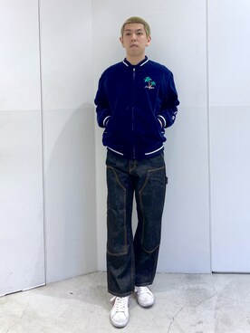 「アイテム（ブルゾン）」を使った、中山 麗士さん（メンズ・178cm・20代）の冬コーディネート