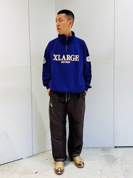 「アイテム（スウェット）」を使った、中山 麗士さん（メンズ・178cm・20代）の冬コーディネート