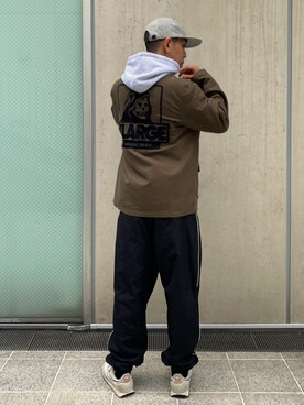 「アイテム（ミリタリージャケット）」を使った、中山 麗士さん（メンズ・178cm・20代）の秋コーディネート