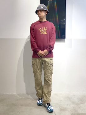 「アイテム（帽子）」を使った、中山 麗士さん（メンズ・178cm・20代）の夏コーディネート