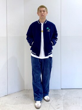 「アイテム（ブルゾン）」を使った、中山 麗士さん（メンズ・178cm・20代）の冬コーディネート