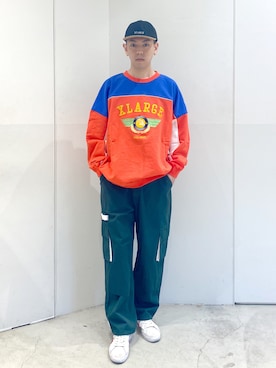 「アイテム（スウェット）」を使った、中山 麗士さん（メンズ・178cm・20代）の冬コーディネート