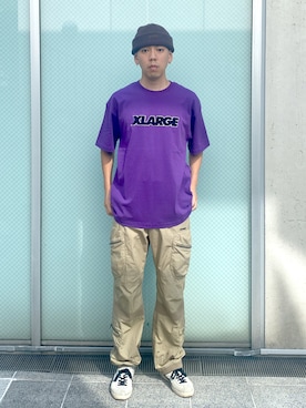 「アイテム（ニットキャップ/ビーニー）」を使った、中山 麗士さん（メンズ・178cm・20代）の夏コーディネート