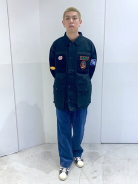 「アイテム（ブルゾン）」を使った、中山 麗士さん（メンズ・178cm・20代）の冬コーディネート