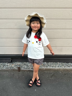「sanrio（サンリオ）のアイテム」を使った、＊SK.HRR＊さん（キッズ・110cm）の夏コーディネート