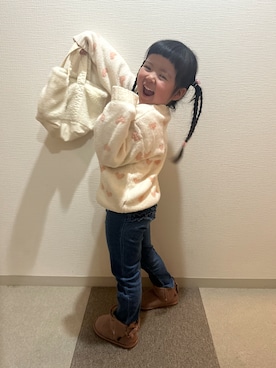 「アイテム（レギンス/スパッツ）」を使った、＊SK.HRR＊さん（キッズ・100cm）の冬コーディネート