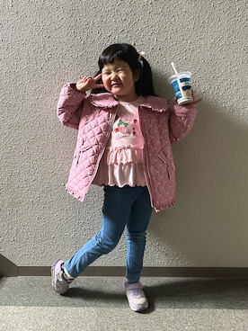 「アイテム（トップス）」を使った、＊SK.HRR＊さん（キッズ・110cm）の春コーディネート