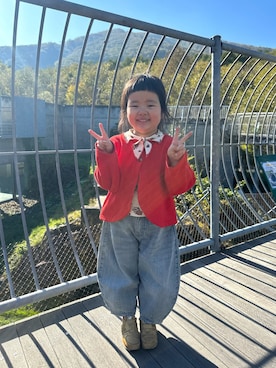 「アイテム（トップス）」を使った、＊SK.HRR＊さん（キッズ・100cm）の秋コーディネート