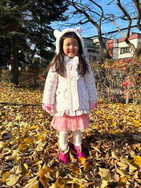 「アイテム（ワンピース/ドレス）」を使った、＊SK.HRR＊さん（キッズ・100cm）の秋コーディネート