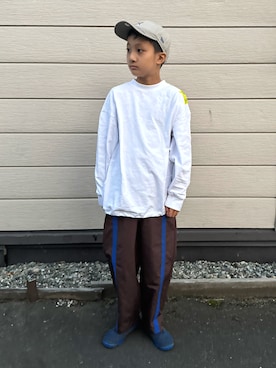 「アイテム（帽子）」を使った、＊SK.HRR＊さん（キッズ・142cm）の秋コーディネート