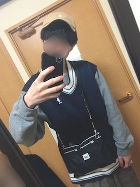 「Gramicci（グラミチ）のアイテム（帽子）」を使った、しぇきさん（メンズ・173cm）の夏コーディネート