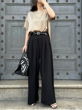 「Emma Taylor（エマテイラー）のアイテム」を使った、STYLEDOORさん（レディース・157cm）の春コーディネート