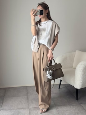「Emma Taylor（エマテイラー）のアイテム」を使った、STYLEDOORさん（レディース・157cm）の春コーディネート