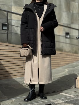 「Emma Taylor（エマテイラー）のアイテム（ダウンジャケット/コート）」を使った、STYLEDOORさん（レディース・158cm）の秋コーディネート