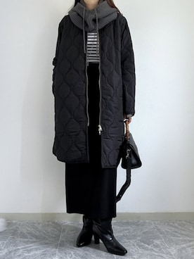 「キルティングコート」｜STYLEDOORさん（レディース・162cm）の秋コーディネート