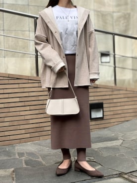 「アイテム（レギンス/スパッツ）」を使った、STYLEDOORさん（レディース・158cm）の秋コーディネート