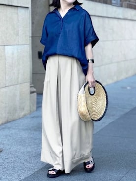 「Emma Taylor（エマテイラー）のアイテム」を使った、STYLEDOORさん（レディース・157cm）の春コーディネート