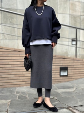 「アイテム（レギンス/スパッツ）」を使った、STYLEDOORさん（レディース・165cm）の秋コーディネート