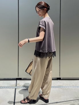 「Emma Taylor（エマテイラー）のアイテム」を使った、STYLEDOORさん（レディース・168cm）の夏コーディネート