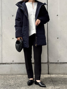 「Emma Taylor（エマテイラー）のアイテム（ダウンジャケット/コート）」を使った、STYLEDOORさん（レディース・158cm）の秋コーディネート