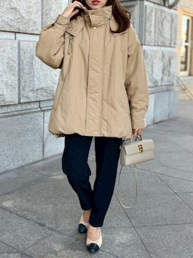 「オーバーコート」｜STYLEDOORさん（レディース・162cm）の秋コーディネート