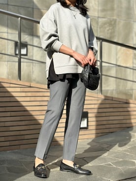 「サイドジップ」｜STYLEDOORさん（レディース・165cm）の冬コーディネート