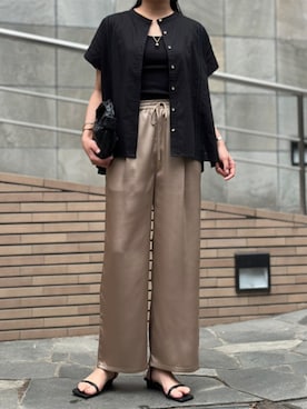 「オーバーシャツ」｜STYLEDOORさん（レディース・165cm）の春コーディネート