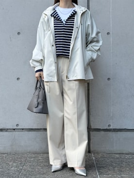 「アイテム（マウンテンパーカー）」を使った、STYLEDOORさん（レディース・158cm）の冬コーディネート