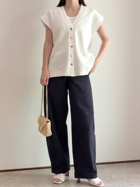 「Emma Taylor（エマテイラー）のアイテム」を使った、STYLEDOORさん（レディース・158cm）の夏コーディネート