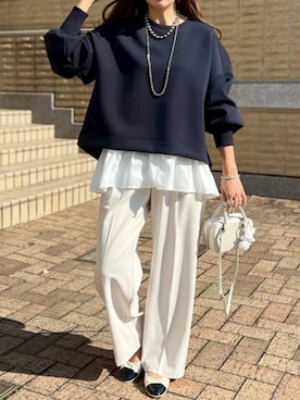 「きれいめコーディネート」｜STYLEDOORさん（レディース・162cm）の秋コーディネート