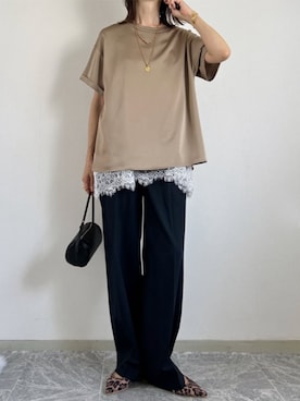 「Emma Taylor（エマテイラー）のアイテム」を使った、STYLEDOORさん（レディース・162cm）の春コーディネート