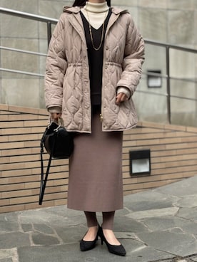 「アイテム（レギンス/スパッツ）」を使った、STYLEDOORさん（レディース・158cm）の秋コーディネート