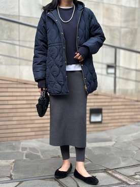 「アイテム（レギンス/スパッツ）」を使った、STYLEDOORさん（レディース・165cm）の秋コーディネート