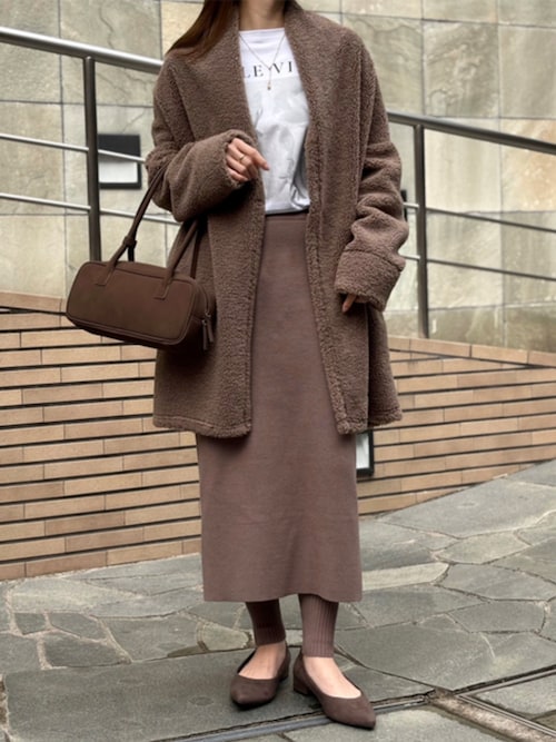 追加生産 ボンディングボアコート（その他アウター）｜Emma Taylor