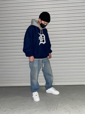 「H&M（エイチ・アンド・エム）のアイテム（ニットキャップ/ビーニー）」を使った、junky さん（メンズ・165cm）の秋コーディネート